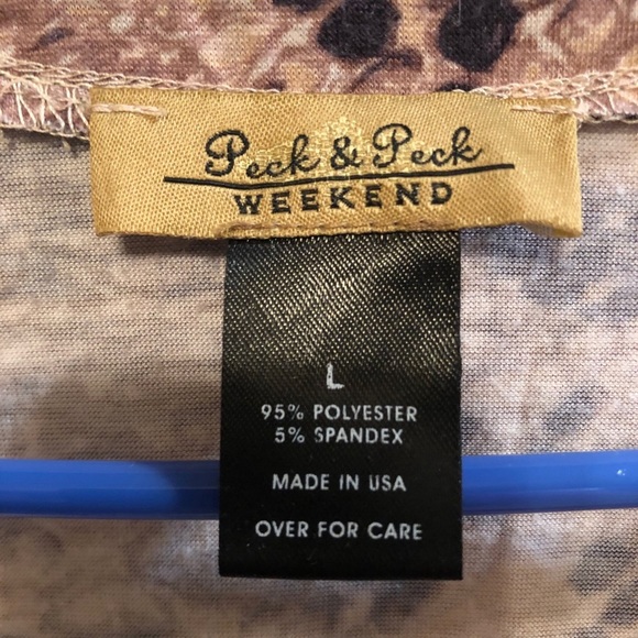 Peck & Peck Weekend Snakeskin Pint Top - Picture 2 of 3